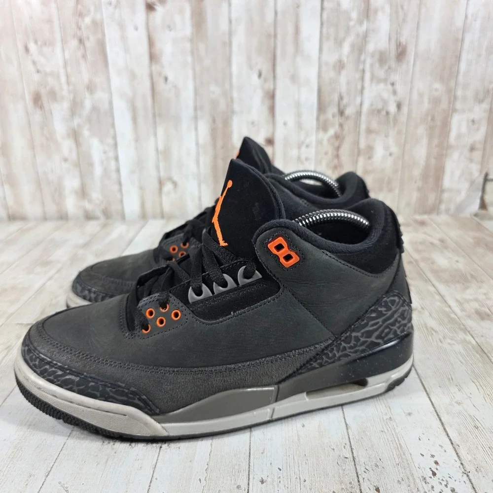Jordan 3 Retro Fear Pack Night Stadium‎ Total Orange CT8532-080 Mens 7.5